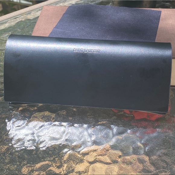 YVES SAINT LAURENT Red Glitter YSL Gold Sunglasses - Picture 13 of 16